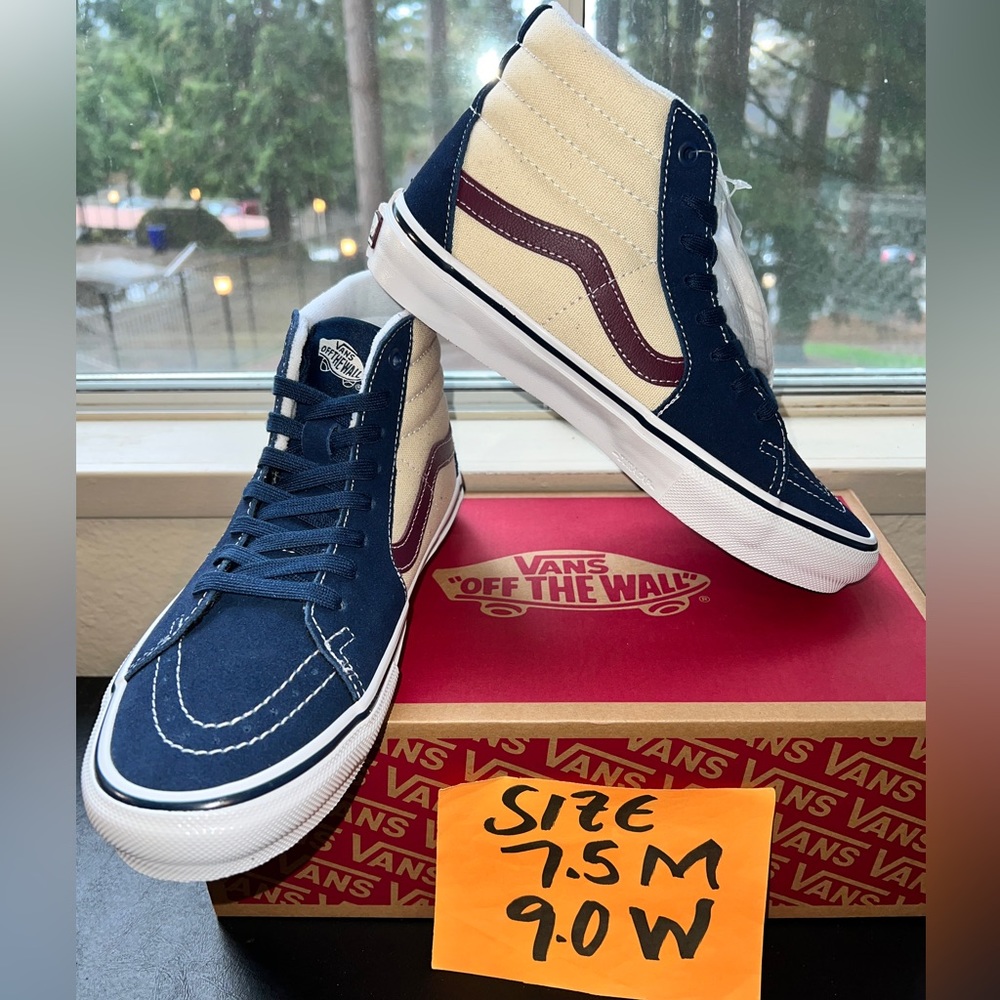 Vans Skate Sk8-Hi sz 7.5 Men 9.0 Women
